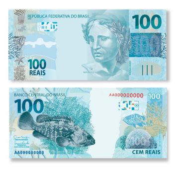 Brazil $50 REAIS Banco Central Do Brasil Bank Note Paper