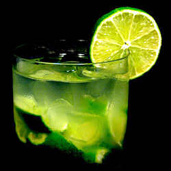 the classic Brazilian caipirinha